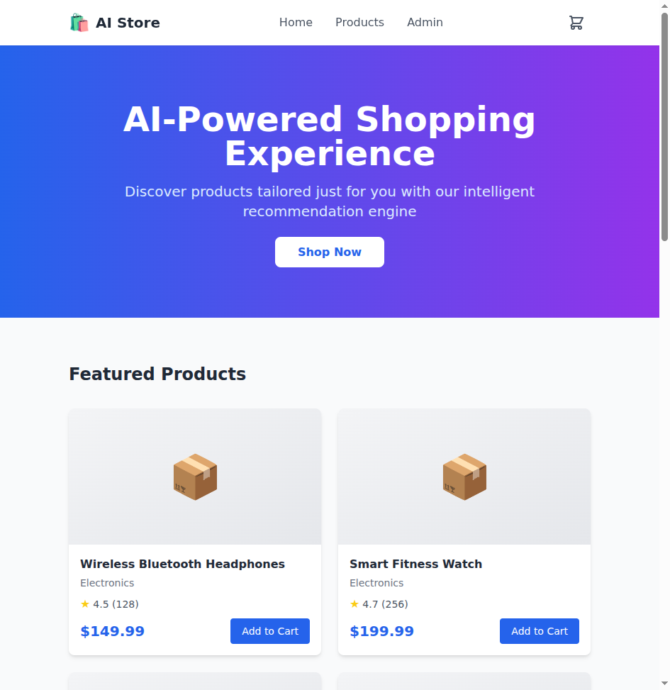 AI-Enhanced E-Commerce Platform